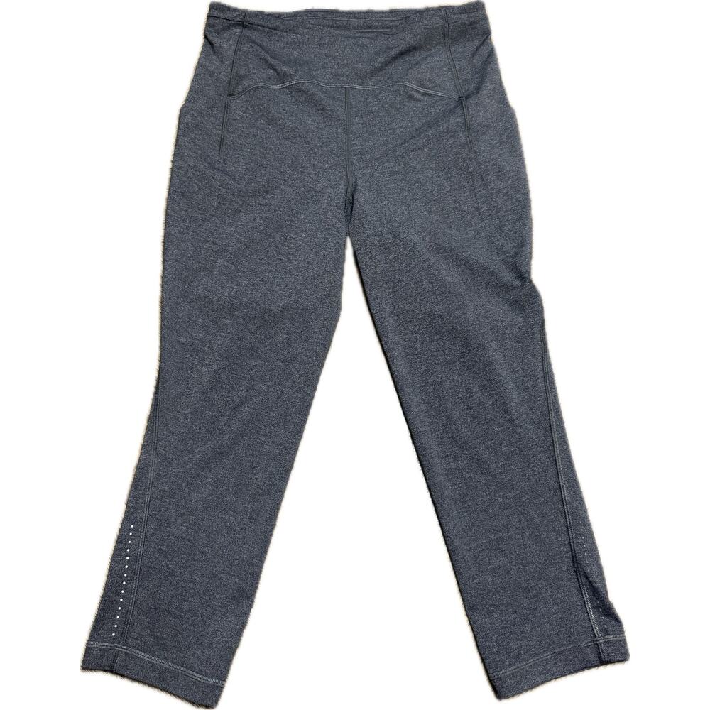Lululemon Swift Speed High Rise Crop Pockets - Gray - Size 10